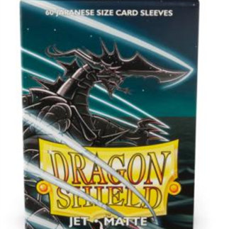 Dragon Shield Small Sleeves - Japanese Matte Jet (60 Sleeves)