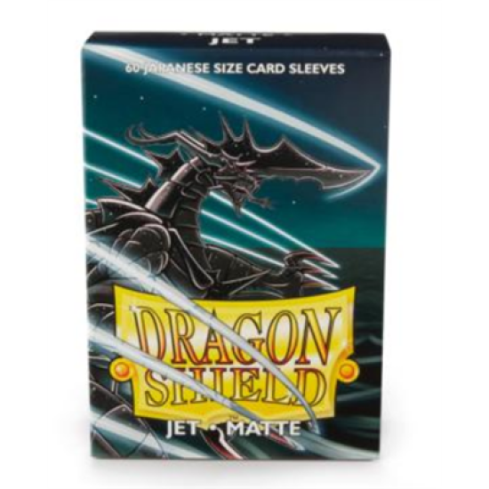 Dragon Shield Small Sleeves - Japanese Matte Jet (60 Sleeves)