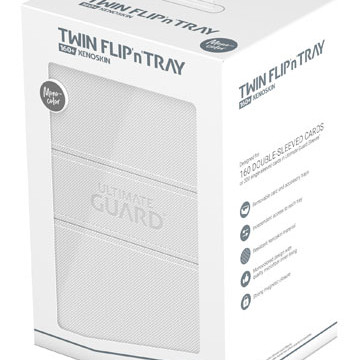  Ultimate Guard Twin Flip`n`Tray 160+ XenoSkin Monocolor Weiß