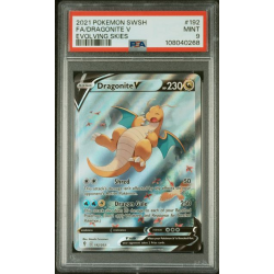 Dragonite V / Dragoran V (EVS-192) PSA 9[EN/NM]