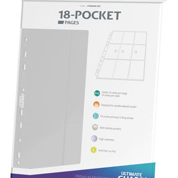 Ultimate Guard 18-Pocket Pages Side-Loading (10) - White