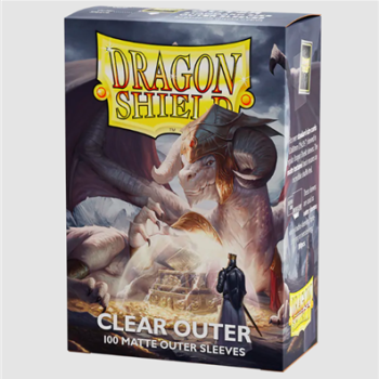 Dragon Shield Standard Size Outer Sleeves - Matte Clear (100 Sleeves)