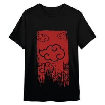 Naruto Shippuden T-Shirt Akatsuki Black T-Shirts Naruto (L)