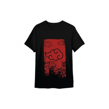 Naruto Shippuden T-Shirt Akatsuki Black T-Shirts Naruto (L)