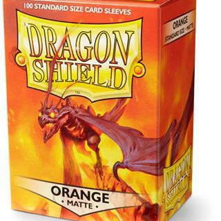 Dragon Shield Standard Sleeves - Matte Orange (100 Sleeves)