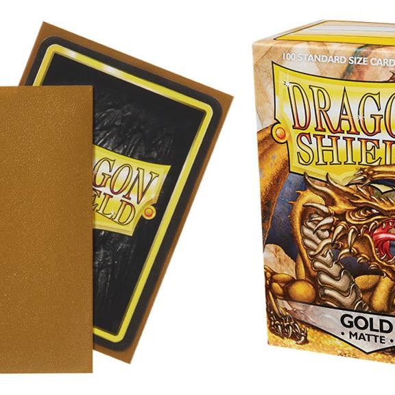Dragon Shield Standard Sleeves - Matte Gold (100 Sleeves)