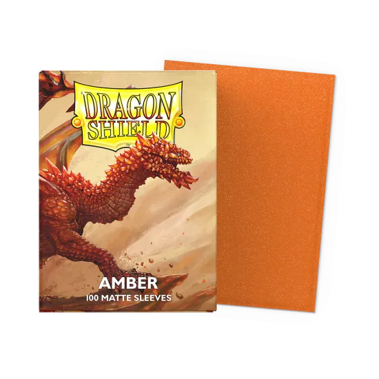 Dragonshield 100 Amber - Matte Sleeves