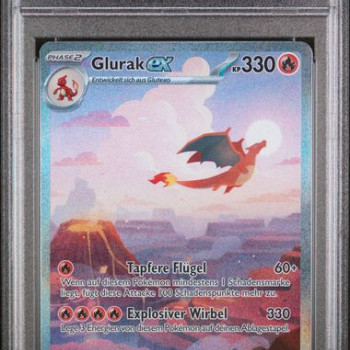 Charizard ex / Glurak-ex (MEW-199) PSA 9[DE/NM]