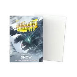 Dragonshield 60 Snow - Matte Dual Sleeves