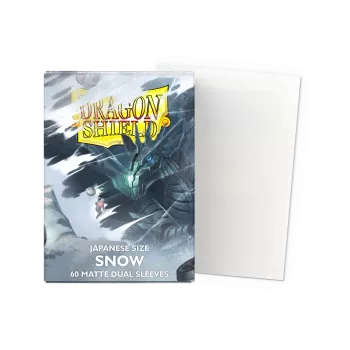 Dragonshield 60 Snow - Matte Dual Sleeves
