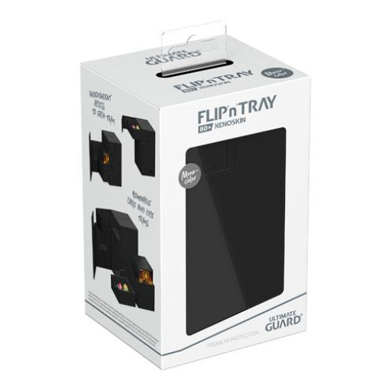 Ultimate Guard Flip`n`Tray 80+ XenoSkin Monocolor Schwarz Ultimate Guard Flip`n`Tray 80+ XenoSkin Monocolor Schwarz