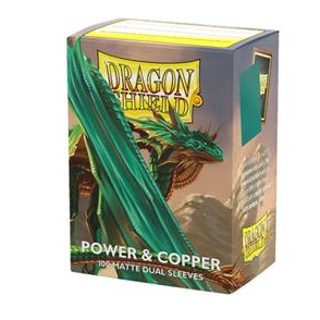 Dragon Shield Sleeves - Standard size - Matte Dual - Power & Copper (100 Sleeves)