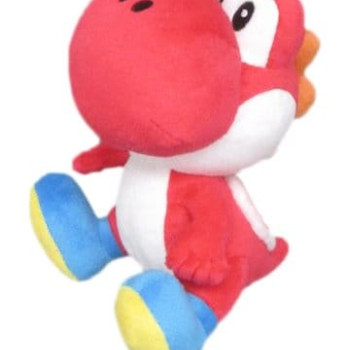 Super Mario Plüschfigur Yoshi Rot 17 cm