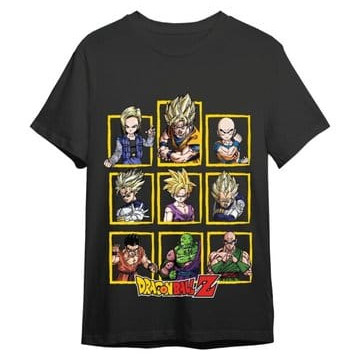 Dragon Ball Z T-Shirt Characters Schwarz T-Shirts Dragon Ball (M)