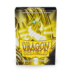 Dragon Shield Small Sleeves - Japanese Matte Yellow (60 Sleeves) Dragon Shield Small Sleeves - Japanese Matte Yellow (60 Sleeves)