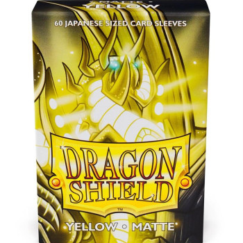 Dragon Shield Small Sleeves - Japanese Matte Yellow (60 Sleeves)