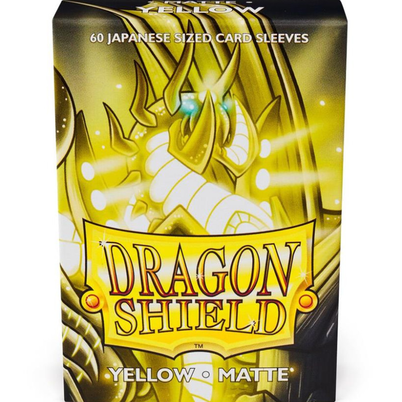 Dragon Shield Small Sleeves - Japanese Matte Yellow (60 Sleeves) Dragon Shield Small Sleeves - Japanese Matte Yellow (60 Sleeves)