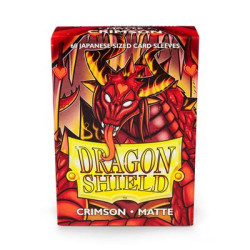 Dragon Shield Small Sleeves - Japanese Matte Crimson (60 Sleeves) Dragon Shield Small Sleeves - Japanese Matte Crimson (60 Sleeves)