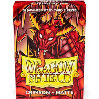 Dragon Shield Small Sleeves - Japanese Matte Crimson (60 Sleeves)