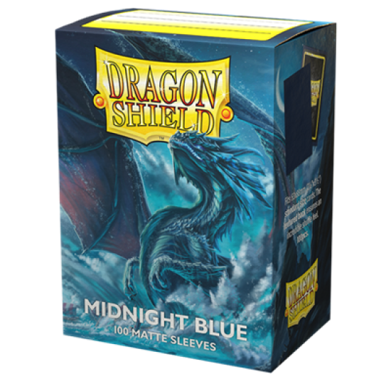 Dragon Shield Standard size Matte Sleeves - Midnight Blue (100 Sleeves)