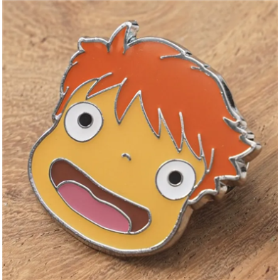 Ponyo on the Cliff - Pin Ponyo Close-Up Image