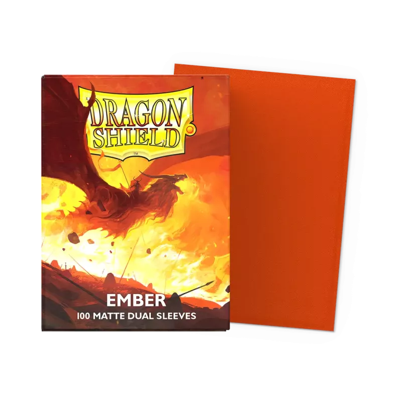 Dragonshield Ember - Matte Dual Sleeves Standard Size Dragonshield Ember - Matte Dual Sleeves Standard Size