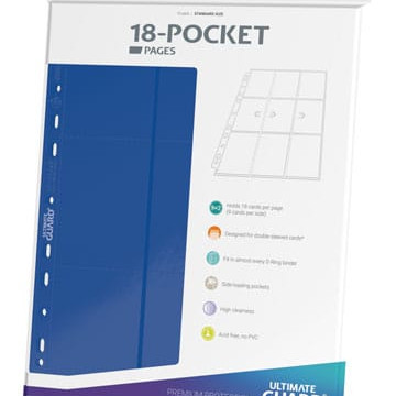 Ultimate Guard 18-Pocket Pages Side-Loading Blau (10)