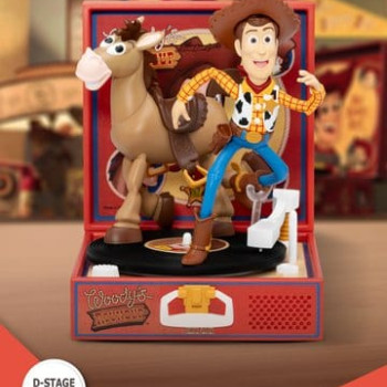 Toy Story Record Player Series PVC Figur Woody's Record Player 13 cm Actionfiguren Toy Story