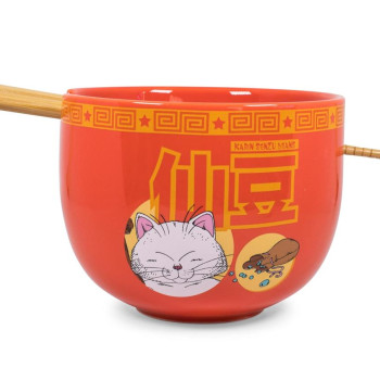 Dragon Ball Z Karin Japanese Dinnerware Set | 16-Ounce Ramen Bowl and Chopsticks