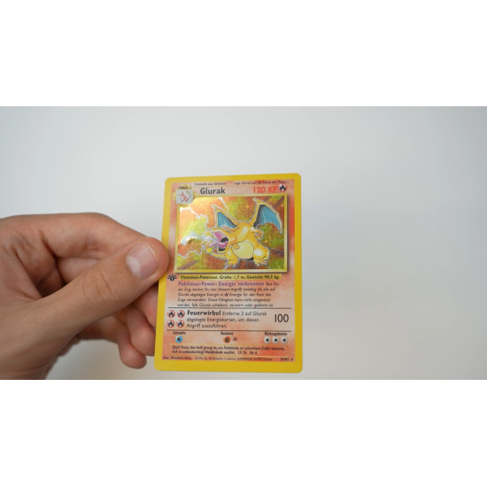 Charizard / Glurak (BS-4) 1ST EDITION[DE/PO]