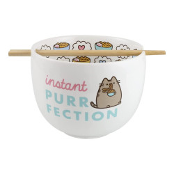 Pusheen Instant Purrfection Ramen Bowl with Chopsticks Pusheen Instant Purrfection Ramen Bowl with Chopsticks