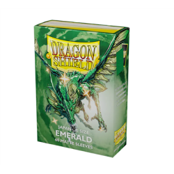 Dragon Shield Japanese size Matte Sleeves - Emerald (60 Sleeves) Dragon Shield Japanese size Matte Sleeves - Emerald (60 Sleeves)