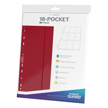 Ultimate Guard 18-Pocket Pages Side-Loading Rot (10)