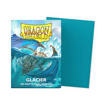 Dragonshield 100 Glacier - Matte Dual Sleeves