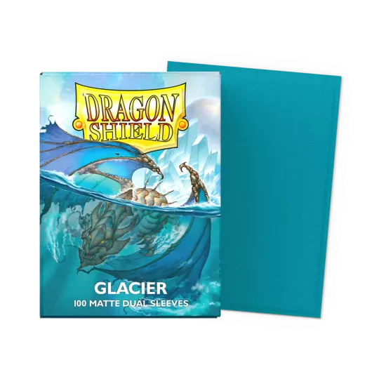 Dragonshield 100 Glacier - Matte Dual Sleeves