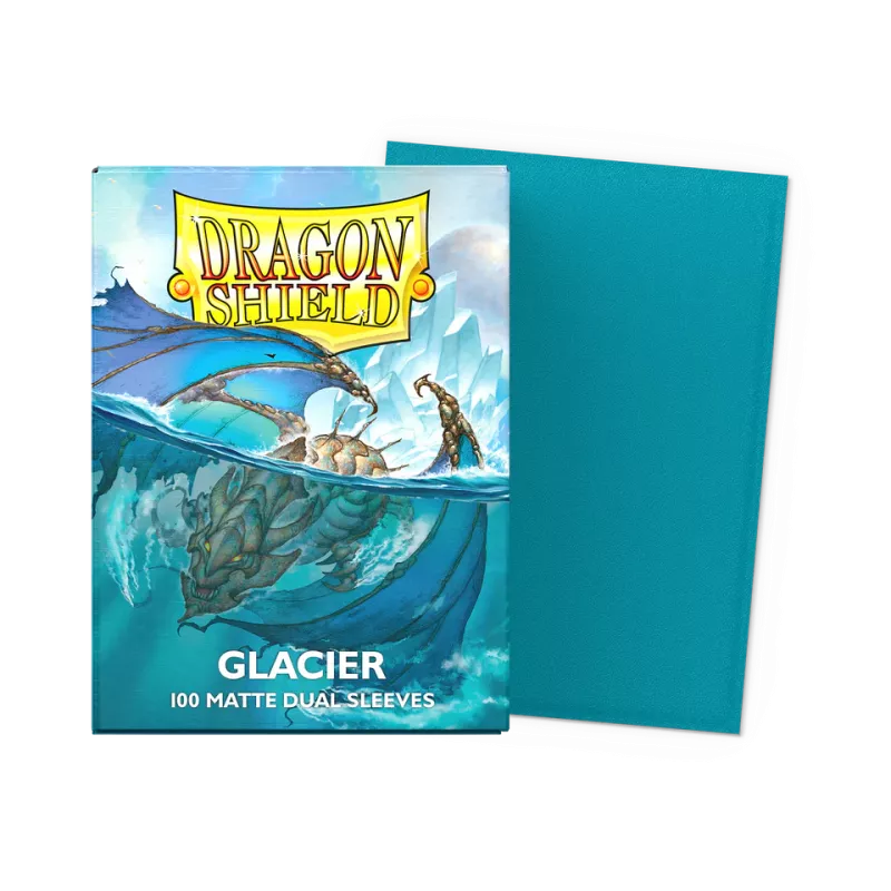 Dragonshield 100 Glacier - Matte Dual Sleeves