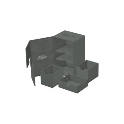 Ultimate Guard Twin Flip`n`Tray 160+ XenoSkin Monocolor Grau