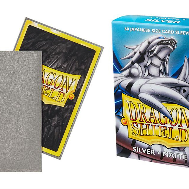 Dragon Shield Small Sleeves - Japanese Matte Silver (60 Sleeves) Dragon Shield Small Sleeves - Japanese Matte Silver (60 Sleeves)