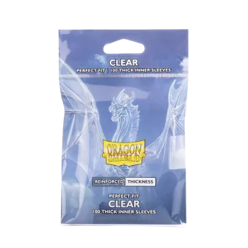 Dragonshield 100 Perfect Fit - Thick Inner Sleeves - Clear