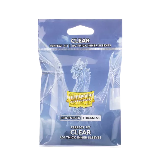 Dragonshield 100 Perfect Fit - Thick Inner Sleeves - Clear