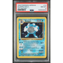 Poliwrath (BS-13) 1st Edition PSA 8[DE/NM]
