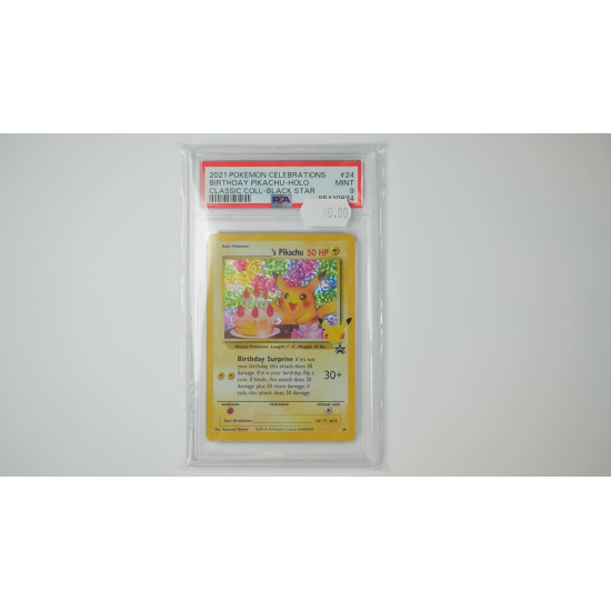 _____'s Pikachu / _____s Pikachu (CEL-CC8) PSA[EN/MT]
