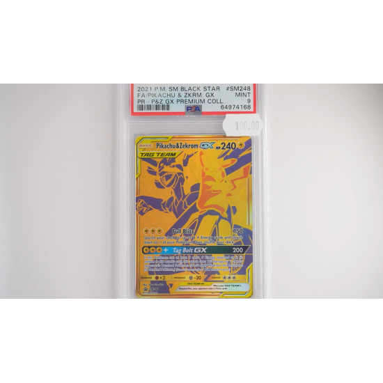 Pikachu & Zekrom GX (SM 248) PSA[EN/MT]
