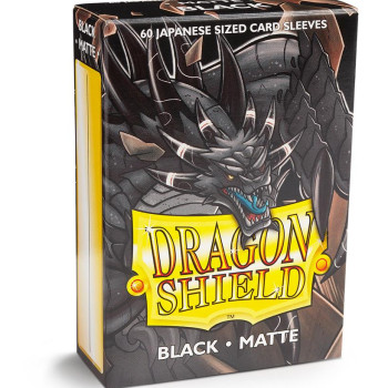 Dragon Shield Small Sleeves - Japanese Matte Black (60 Sleeves)