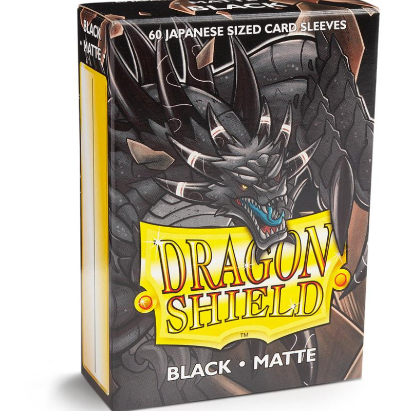Dragon Shield Small Sleeves - Japanese Matte Black (60 Sleeves)