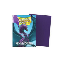 Dragon Shield Sleeves - Standard size - Matte Dual - Soul & Petrol (100 Sleeves)