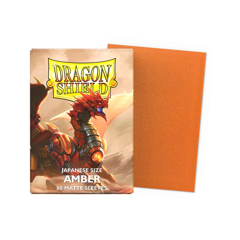 Dragonshield 60 Amber - Matte Sleeves