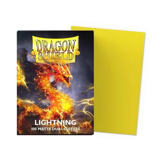 Dragonshield Lightning - Matte Dual Sleeves Standard Size