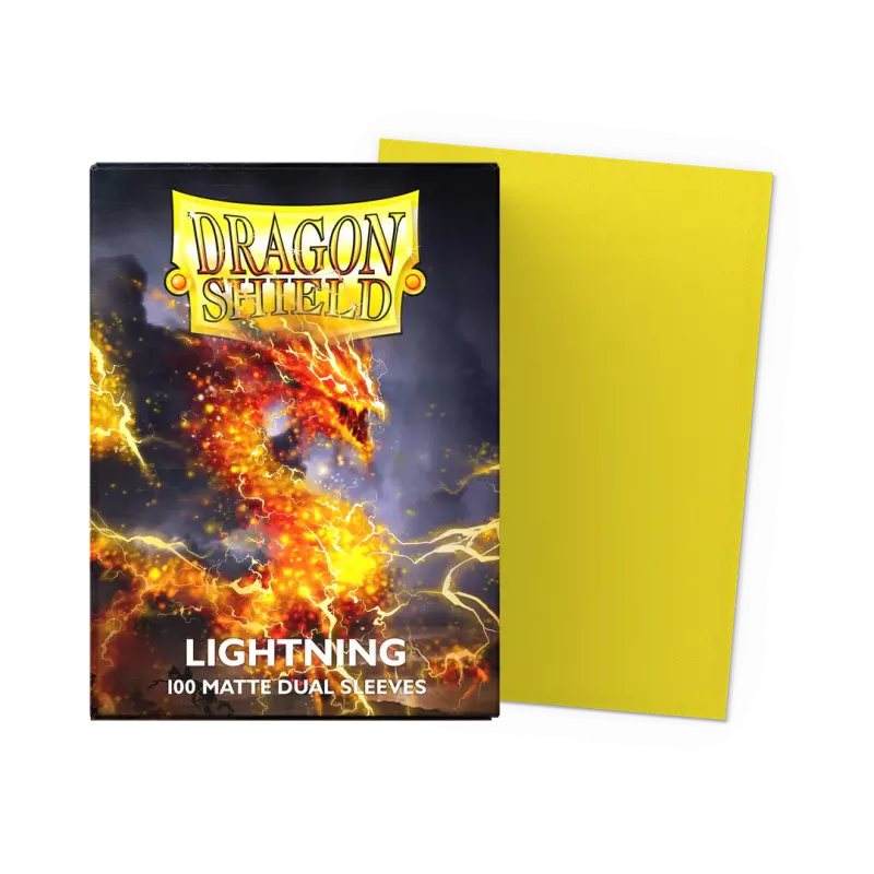 Dragonshield Lightning - Matte Dual Sleeves Standard Size Dragonshield Lightning - Matte Dual Sleeves Standard Size