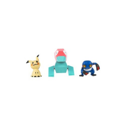 Pokémon Battle Figure Actionfiguren 3er-Pack Mimigma, Porygon & Glibunkel